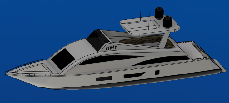 SUE Super Yachtͧģ3DD STP STLʽ