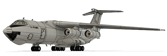 ILYUSHIN ILһ78������һ78���м��͙C3D��(sh��)ģ�D�� STEP��ʽ