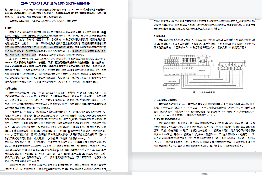 ����AT89C51��Ƭ�C��LED�ʟ��������OӋ