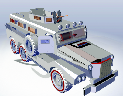 Military APC Gasha�b��܇ģ��3D�D�� Solidworks�OӋ