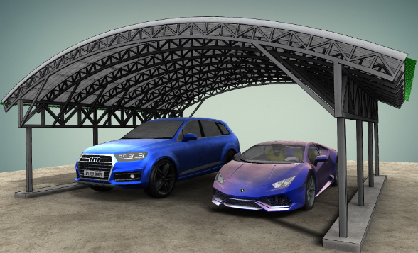 Carport modͣ܇��3D��ģ�D�� STEP��ʽ