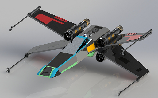 x-wing�������Ş3D��ģ�D�� Solidworks�OӋ