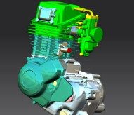 50CC���R��Ħ��܇(ch��)�l(f��)��(d��ng)�C(j��)ģ��3D�D�� UG�O(sh��)Ӌ(j��)