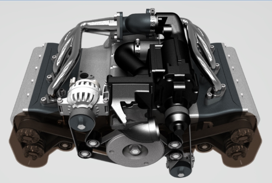 boxer engine 6�׌��Ú�װl�әC3D�D�� IGS��ʽ