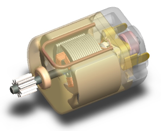 DC MotorСֱ��늄әCģ��3D�D�� Solidworks�OӋ