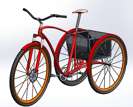 THREE WHEEL BIKE��݆����܇3D��(sh��)ģ�D�� Solidworks�O(sh��)Ӌ(j��)