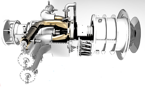 GE MS 3002ȼ��u݆�l�әCģ��3D�D�� Solidworks�OӋ