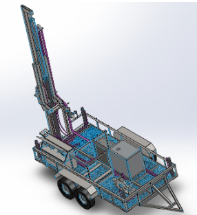 Water well drilling rigˮ@C3DģD SolidworksOӋ