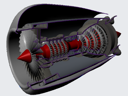 jetһengineһassembly���⺽�՜u�Ȱl�әC���濂��3D��ģ�D�� IGS��ʽ