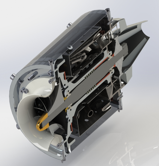 Motor a Jato MW 54�u݆����l�әC3D��ģ�D�� Solidworks�OӋ