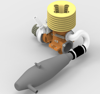 RC�b��܇�l(f��)��(d��ng)�C(j��)Engine MKIIģ��3D�D�� Inventor�O(sh��)Ӌ(j��)