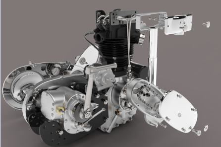  500ccĦ��܇�l(f��)�әCģ��3D�D�� IGS��ʽ