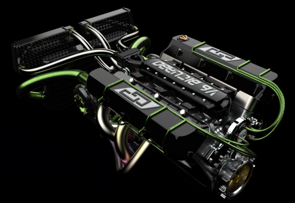 Toni V6 biturbo���װl�әC3D�D�� STEP��ʽ