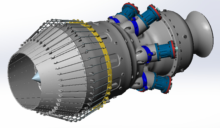 Turbina���հl�әC3Dģ�͈D�� Solidworks�OӋ