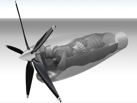 Turboprop Engine�u݆�������l�әC���S��ģ�D�� catia�OӋ ��STP