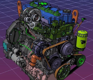 Ԕ��(x��)��JCB444TCA 93kW�l(f��)��(d��ng)�C(j��)ģ��3D�D�� STP��ʽ