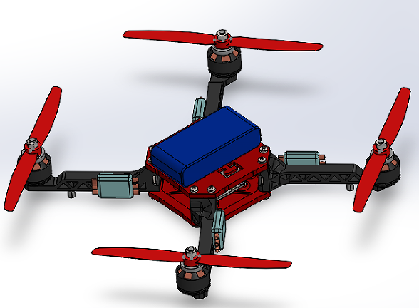 quadcopterһ231���S�w����3D�D�� Solidworks�OӋ �����̈D