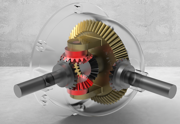 Differential Gear����X݆�C��3D��ģ�D�� Solidworks�OӋ ��STEP
