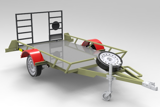 Trailer 2000С��܇3D��(sh��)ģ�D�� STP��ʽ