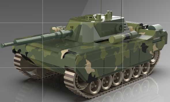 M1A2 Abrams����(zh��n)̹�˺���ģ��3D�D�� Solidworks�O(sh��)Ӌ ��STEP