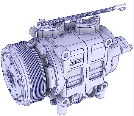 VALEO TM43���s�C����3D��ģ�D�� STP��ʽ