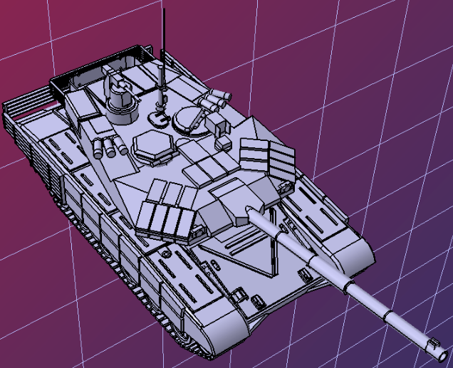 Tһ90 MS̹��ģ��3D�D�� STEP��ʽ