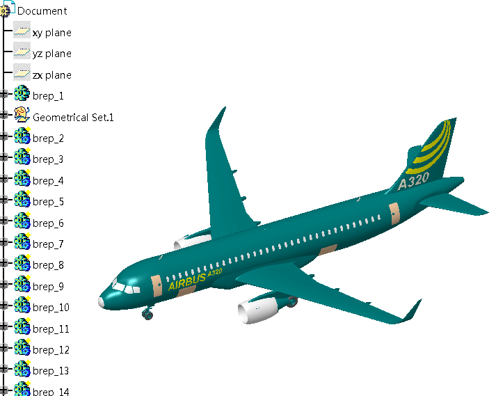 �տ�A320�͙CCATIAģ��