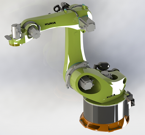 Robot Kuka 470-3D�Cе������3D�D�� Solidworks�O(sh��)Ӌ ��STEP