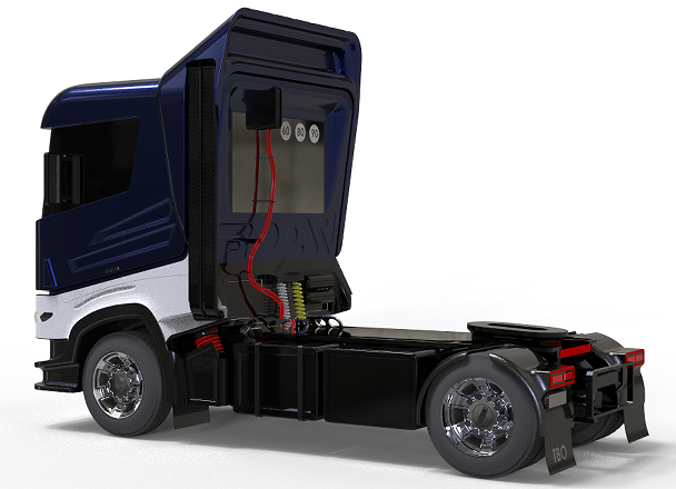 Truck TBO T9��܇�^3D��ģ�D�� STEP��ʽ