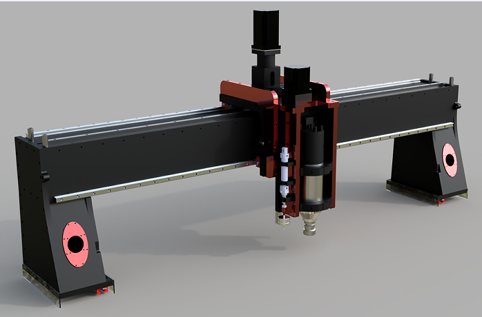 The C-N-C Router�����ٴ��Y��3D�D�� STEP��ʽ