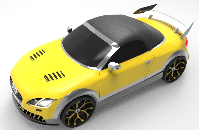 �W��AudiһTT�����޸�ģ��3D�D�� STP��ʽ