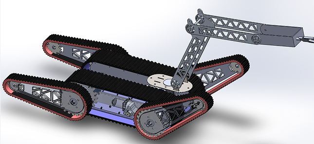 rescueһrobot�Ď�܇��Ԯ�C����3D��(sh��)ģ�D�� Solidworks�OӋ