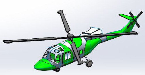 Lynx helicopterɽ؈ֱ���C����ģ��3D�D�� Solidworks�O(sh��)Ӌ