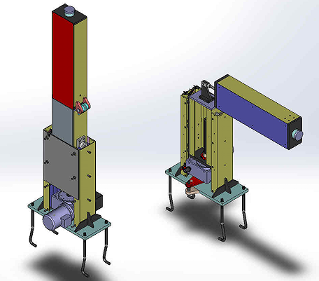 Floor folding lift�ذ��ۯB�����C3D�D�� Solidworks�OӋ