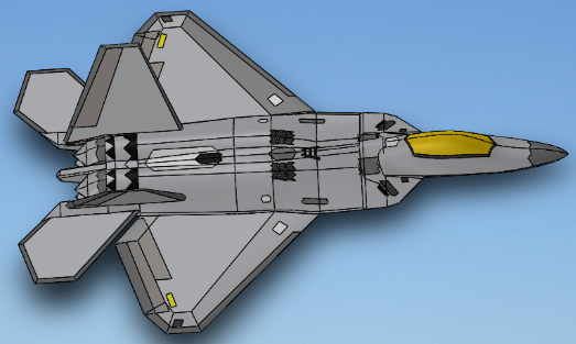 F22-test F-22��(zh��n)���C(j��)��(ji��n)��ģ��3D�D�� Solidworks�O(sh��)Ӌ(j��)