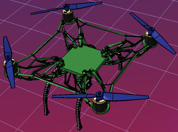 generative drone frame�o�˙C��ܽY(ji��)��(g��u)3D�D�� STEP��ʽ