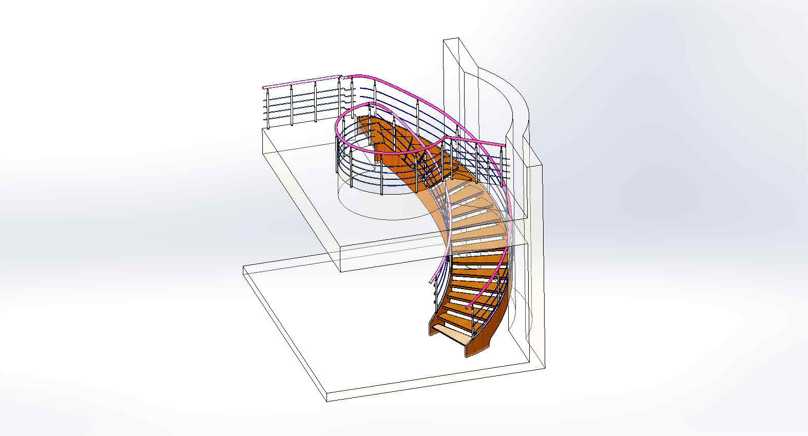 5586 Stairs���D���ݽY��3D�D�� Solidworks�OӋ