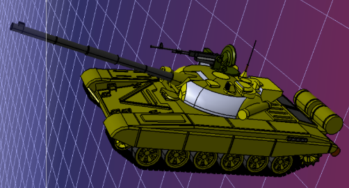 �K(li��n)T-72��̹�˺���ģ��3D�D�� STEP��ʽ