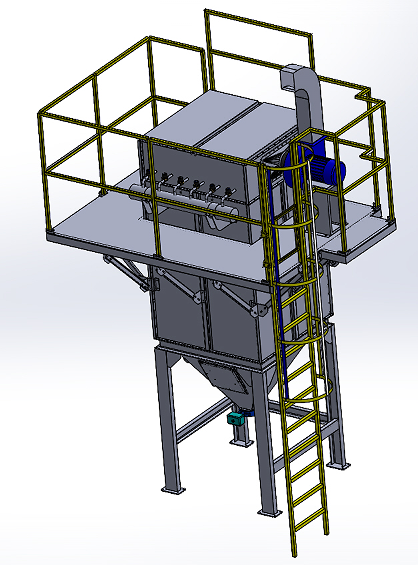 dust-collector��ʽ���m��3D��(sh��)ģ�D�� Solidworks�O(sh��)Ӌ
