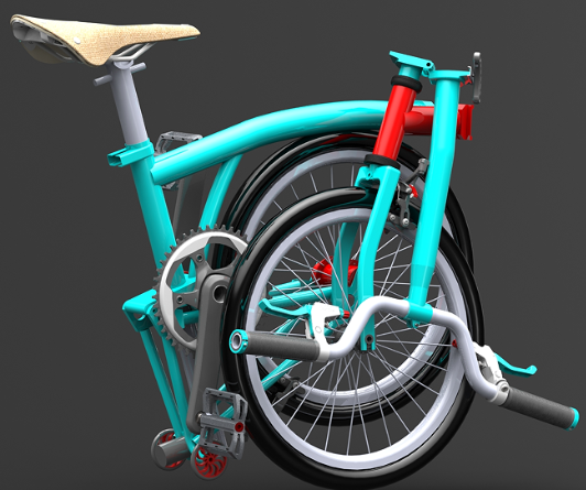 Brompton B75С���ۯB����܇3D��ģ�D�� STEP��ʽ