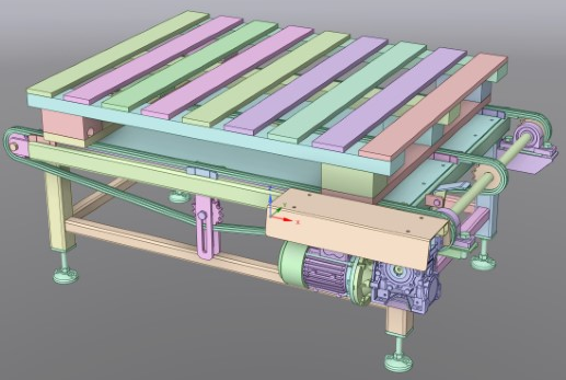 pallet-conveyor-line�бP-ݔ�͙C3D��ģ�D�� STP x_b��ʽ