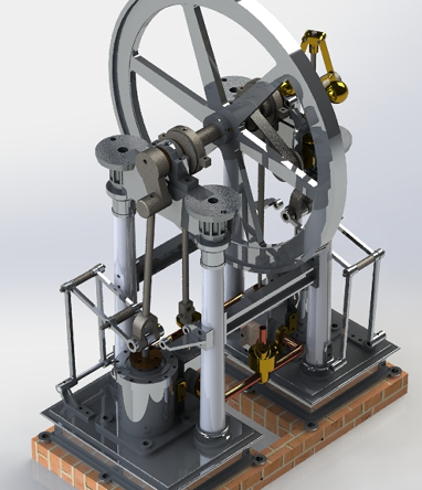 Parallel Motion Steam Engineƽ���\�������C3D��ģ�D�� IGS��ʽ