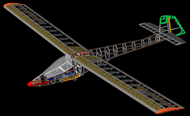 RC Glider��ģ�Y��3D�D�� STP��ʽ