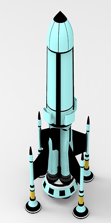 rocket-163׻ģ3DD SolidworksO(sh)Ӌ