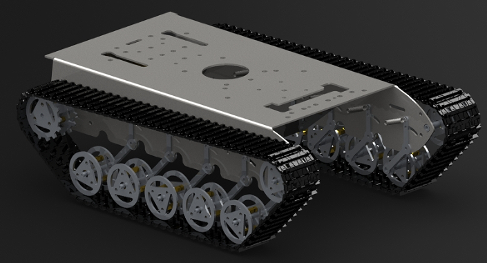 RC UGV�Ď��b��܇�ױP�Y��3D�D�� STEP��ʽ