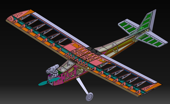 Balsa RC aircraftbغģ3DģD STPʽ