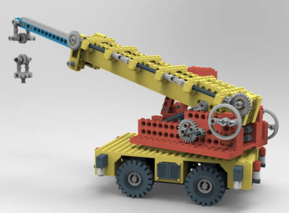 855̖Mobile Crane�Ƅ����ؙCƴ�bģ��3D�D�� Solidworks�OӋ ��STEP