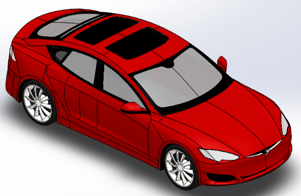 ��˹�� Model S��(ji��n)������3D��(sh��)ģ�D�� Solidworks�O(sh��)Ӌ(j��)