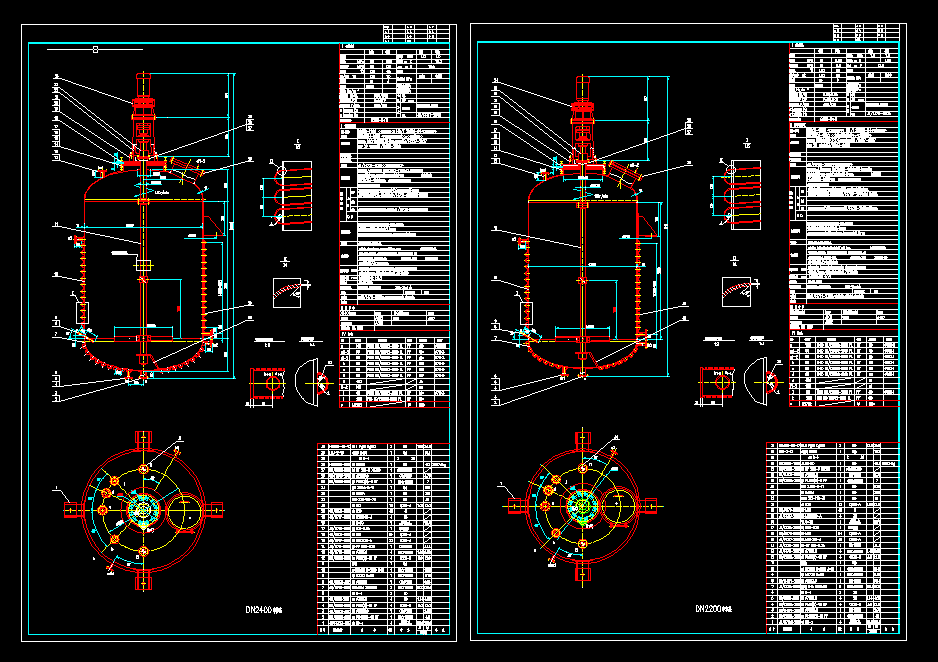 DN2400һ2200�к͸�CAD�D