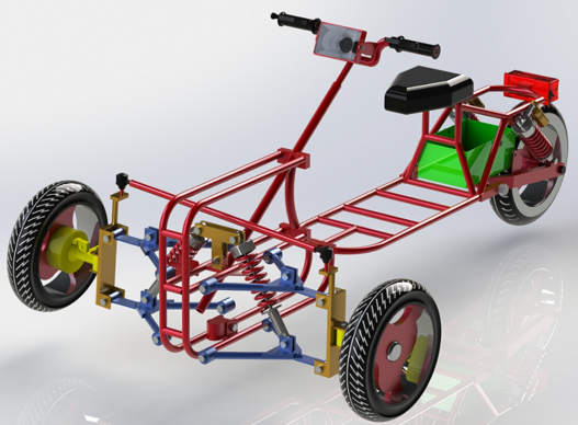 Electric Trike늄���݆܇��ܽY��3D�D�� Solidworks�OӋ